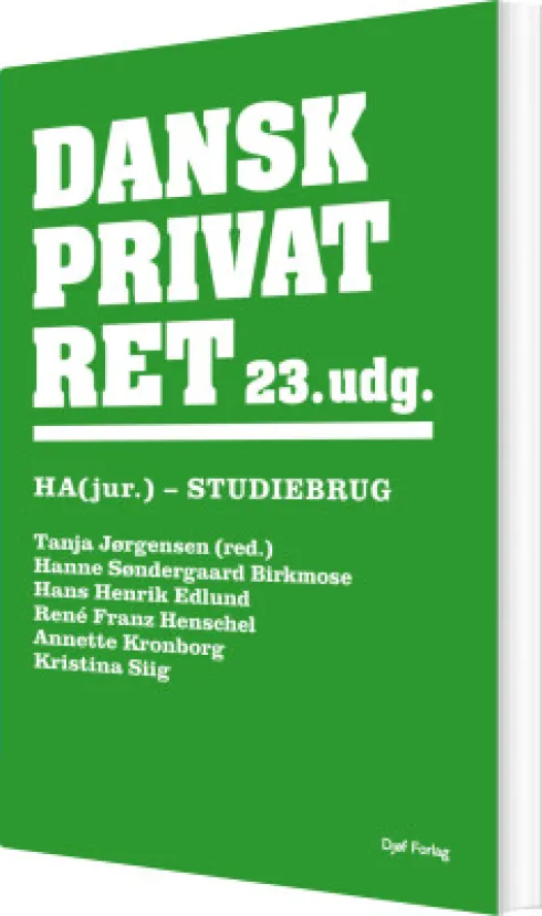 Dansk Privatret Ha Jur. - 23. Udgave