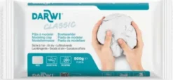 Darwi - Selvhærdende Ler - Cernit - Hvid - 500 G