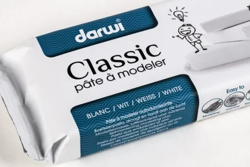 Darwi - Selvhærdende Ler - Cernit - Hvid - 500 G