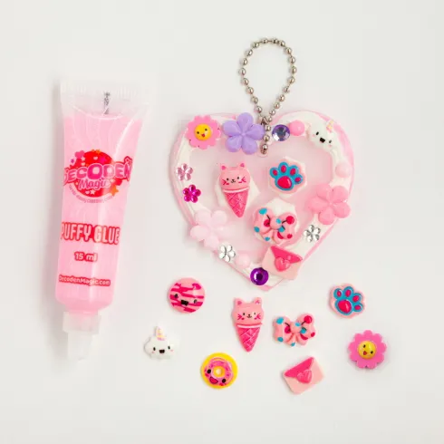 Decoden Magic - Pretty Kitty Bag Charms - DIY Charms Til Børn