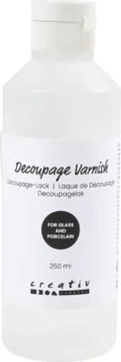 Decoupagelak - Til Glas Og Porcelæn - 250 ML