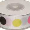 Dekobånd M/Prikker Pige 25Mm 10M - Polyester