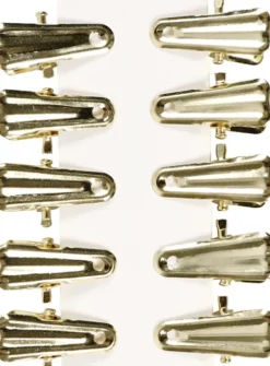 Dekorationsklemmer - L 27 MM - B 14 MM - Guld - 10 Stk