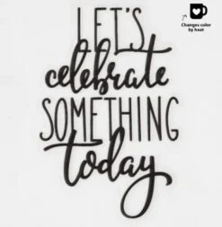 Dekorations Klistermærker - Let's Celebrate - Farveskiftende