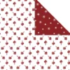 Designpapir - Flettehjerter Og Iskrystaller - 30,5X30,5 CM - 180 G - 3 Ark