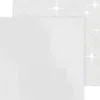 Designpapir - Glimmer - 30,5X30,5 CM - 120+128 G - Hvid - 2 Ark