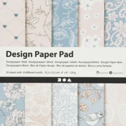 Designpapir I Blok - 15,2X15,2 CM - 120 G - Rosa - 50 Ark