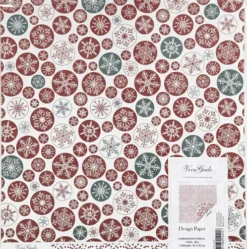 Designpapir - Iskrystaller Og Prikker - 30,5X30,5 CM - 180 G - 5 Ark