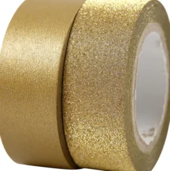 Designtape - B 15 MM - Guld - 2 Ruller