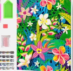 Diamond Art Painting Kit På Lærred - 30X40 CM - Sommer - Splat