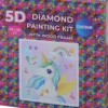 Diamond Painting Kit - 5D - 20X20 CM - Med Træramme - Enhjørning
