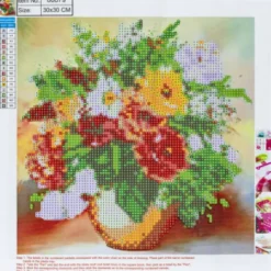 Diamond Painting - 30X30 CM - Blomster