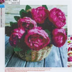 Diamond Painting - 30X30 CM - Blomster