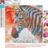 Diamond Painting - 20X20 CM - Zebra