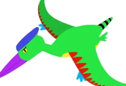 Dinosaurer - H 15-22 CM - B 24-25 CM - 230 G - Hvid - 16 Stk