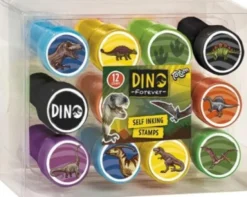 Dinosaur Stempelsæt Til Børn - 12 Stempler