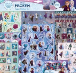 Disney Frost - Klistermærker Til Børn - Inkl. Opgaver