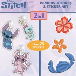 Disney Stitch & Angel - Window Colors & Sticker Art - 118816