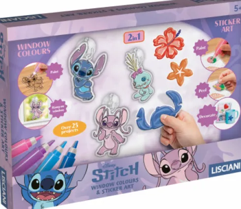 Disney Stitch & Angel - Window Colors & Sticker Art - 118816