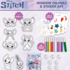 Disney Stitch & Angel - Window Colors & Sticker Art - 118816