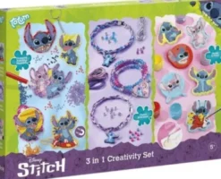 Disney Stitch - DIY Sæt - Armbånd, Afstøbning Og Diamond Painting