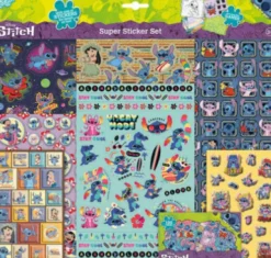 Disney Stitch - Klistermærker Til Børn - Inkl. Opgaver