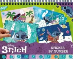 Disney Stitch - Sticker By Number Bog - 10 Sider