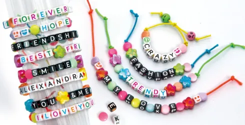DIY Armbånd Med Bogstaver - Crazy Chic