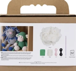 DIY Kit Amigurumi - Abe - Grøn - Off White
