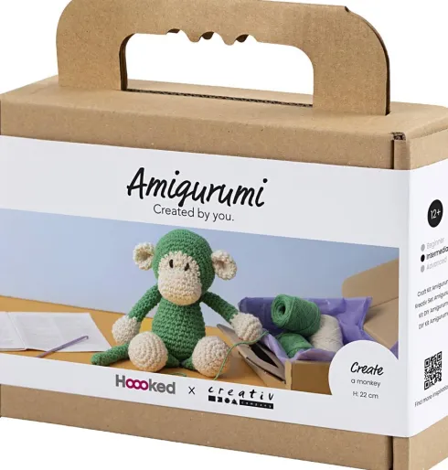 DIY Kit Amigurumi - Abe - Grøn - Off White