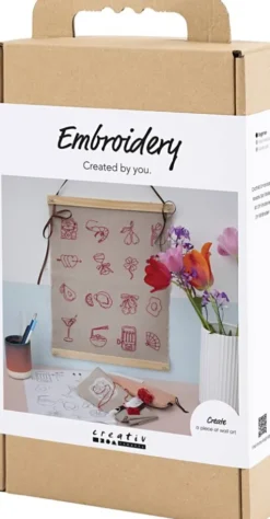 DIY Kit Broderi - Ophæng - Hør