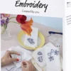 DIY Kit Broderi - Servietter - Off White