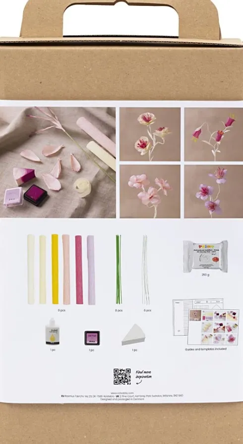 DIY Kit Crepepapir - Blomster - Pastelfarver