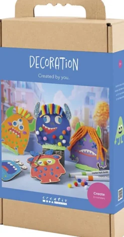DIY Kit Dekoration - Monstre - Colorful - Glade Farver - Stærke Farver