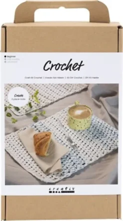 DIY Kit Hækle - Dækkeserviet