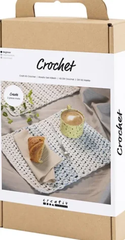 DIY Kit Hækle - Dækkeserviet