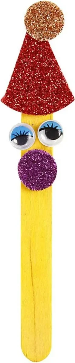 DIY Kit - Kreativitetssæt - Glitter, Glimmer Og Træpinde Mega Sæt