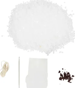 DIY Kit Lysstøbning - Julemand - Mat Transparent - Rød