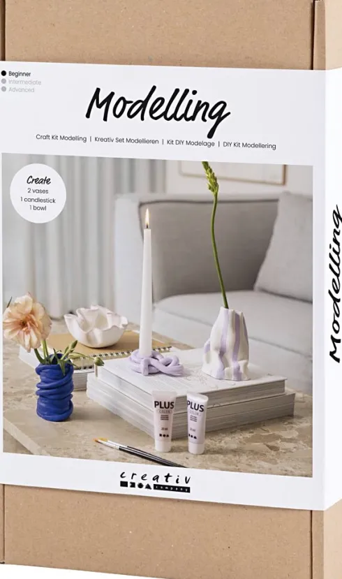 DIY Kit Modellering - Krukker Og Vaser