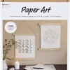 DIY Kit Papirkunst - Papir Til Ophæng - Off White - 1Pk
