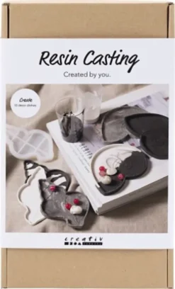 DIY Kit Resin Støbning - Konkylie - Sort - Hvid