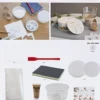 DIY Kit Resin Støbning - Krukke Med Låg - Beige - Off White
