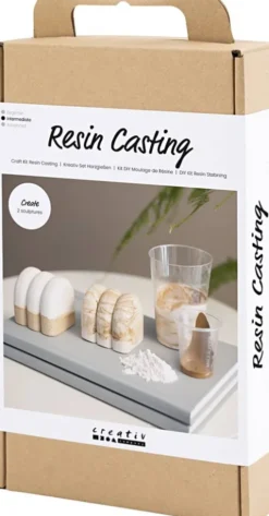 DIY Kit Resin Støbning - Skulptur - Beige - Off White