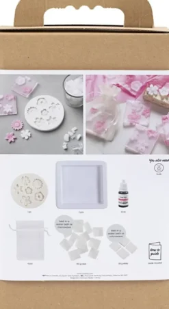 DIY Kit Sæbefremstilling - Blomster - Rosa/Pink