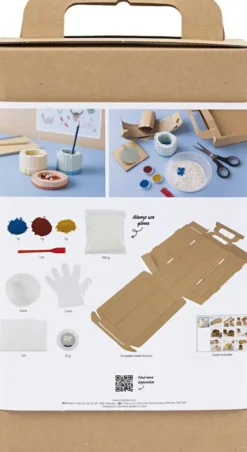 DIY Kit Støbning - Beholdere - Blå - Rød - Lys Gul