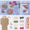 DIY Kit Vævning - Vægophæng - Assorterede Farver