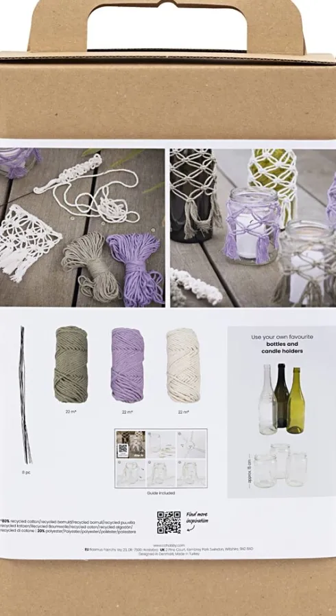 DIY Macramé Kit - Glasdekoration