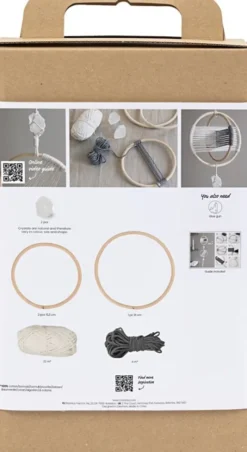 DIY Macramé Kit - Uro - Grå - Off White