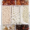 DIY Mix Smykker - Agater - Str. 2,6-10 MM - Hulstr. 0,8-1,8 MM - Assorterede Farver