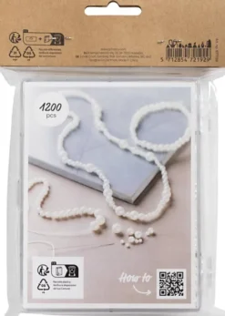DIY Mix Smykker - Halskæde Og Armbånd - Hvid Perlemor - 1Pk